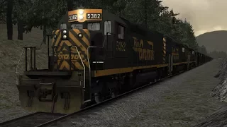 Train Simulator Donner Pass Scenario Pack 1: D&RGW SD40T-2 - 7: D&RGW Coal, Part 1