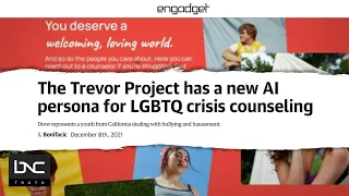 The Trevor Project: Mental Health and Well-Being of LGBTQ Youth