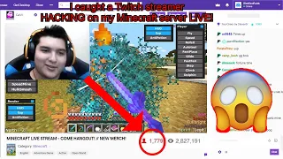 I caught a Twitch streamer HACKING on my Minecraft server LIVE...