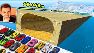 VAI E VOLTA dentro do TÚNEL DE SKATE GIGANTE! (INFINITO GTA 5)