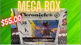 2021 Panini Chronicles Baseball Mega Box 1 Auto Per Box!