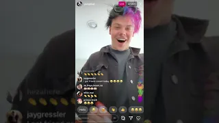 YUNGBLUD Instagram live • 2020• #yungbludfridgeart