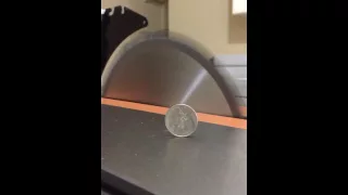 Rigid Table Saw Coin Test