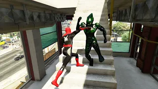 GTA 5 Impressive Ragdolls #94 ( Spiderman VS Green Goblin - Epic Ragdolls )