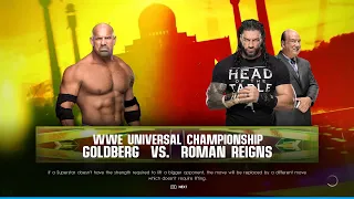 WWE 2K22 Elimination Chamber 2022 UC Title Match Roman Reigns VS Goldberg