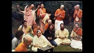 GEORGE HARRISON , HARE KRISHNA MANTRA,  LONDON, with Hare Krishna devotees