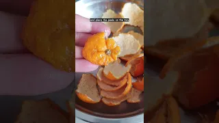 Don't throw out Mandarin orange peels, air dry them