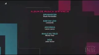 Momento em que Paula Fernandes ganha o prêmio  Grammy Latino 2016