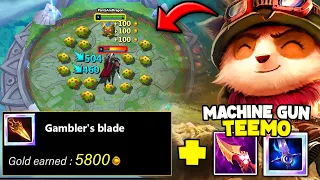 TEEMO BUT MY MUSHROOMS MAKE MONEY AND I'VE GOT A MACHINE GUN!! (MAX ATTACK SPEED)