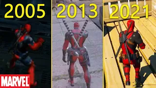 Evolution of Deadpool in Games 2005-2021