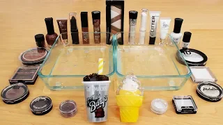 Root Beer vs Ice Cream - Mixing Makeup Eyeshadow Into Slime! Special Series Satisfying Slime Video