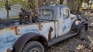 Resting Relics: Dodge Power Wagons, International Harvester trucks - I pick an old body shop (+ more