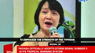 PAGASA officially adopts storm signal number 5 in its tropical warning system