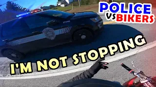 Cop Chases Biker - Police VS Motorcycles Compilation 2023