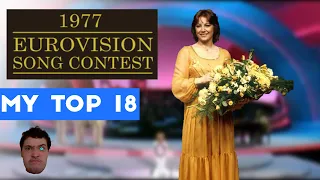 Eurovision Song Contest 1977 My Top 18 Songs