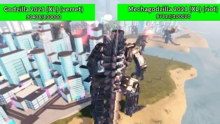 GIANT MECHA GODZILLA vs GODZILLA EARTH in Kaiju Universe ROBLOX