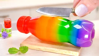 1000+ Fancy Miniature Rainbow Jelly Ideas 🌈 How To Make Satisfying Miniature Frozen Jelly 💛💛