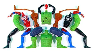 Merakit Mainan Hulk Smash, Spider-Man, Venom, Siren Head Avengers Superhero Toys