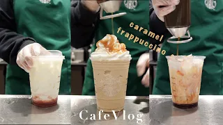 caramel frappuccino & my creations :) | Target Starbucks | cafe vlog