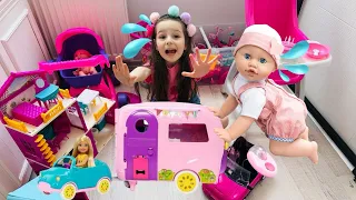 Kız Videoları!Ada ile Evcilik Videosu!Barbie ve Chelsea Evcilik Videosu,Barbie Bebek Videosu#barbie