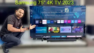 Latest Samsung 75 Inch Crystal 4K UHD  Smart Tv 2023 | Demo,Details and Unboxing