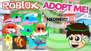 🐟🌊TODAS LA NUEVAS MASCOTAS MARINA EN SU VERSIÓN NEÓN ADOPT ME!! - ROBLOX