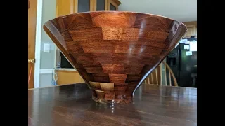 Huge Segmented Bowl on a Small Lathe