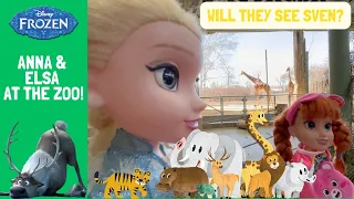 Anna & Elsa's ZOO Day |  Lions, Tigers and Bears, OH MY!