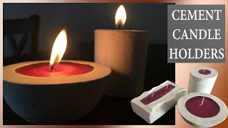 How To Make Cement Candle Holders| DIY Concrete Candle Holders |Cement Craft Ideas | Gift Ideas.