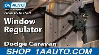 How to Replace Window Regulator 96-00 Dodge Caravan