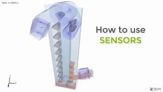 How to use sensors in EDEM simulation