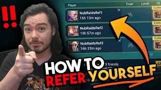 How to REFER YOURSELF to get MAX REWARDS QUICKLY! | Raid: Shadow Legends
