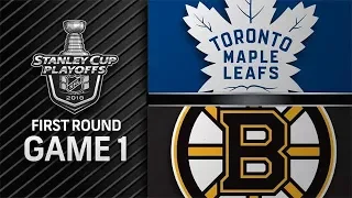 TORONTO MAPLE LEAFS VS BOSTON BRUINS STANLEY CUP PLAYOFFS R1 G1