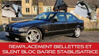 PROBLÈME DE DIRECTION COMMENT DEMONTER REMPLACER BIELLETTES ET SILENTBLOC BARRE STABILISATRICE E36