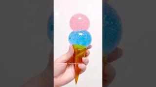 🐸개구리알🍧아이스크림 말랑이 만들기! - Ice Cream Squishy DIY with Orbeez and Nano Tape#밍투데이#테이프풍선