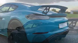 718 Cayman GT4 | Miami Blue | 20 Plate
