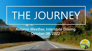 ASMR Driving 4k - Autumn Weather, Interstate Driving October 08, 2022