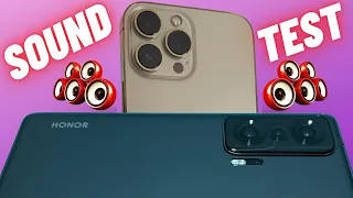 Honor Magic V and iPhone 13 Pro Max Sound Comparison / Test