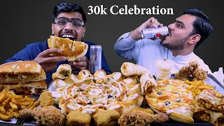 Crown Crust Pizza, Kabab stick, Staker Sandwich, Fried Chicken, Rolls, Wraps | 30k Celebration