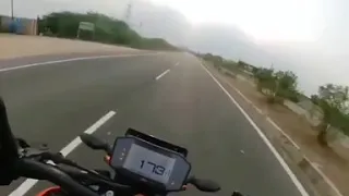 Ktm duke 1290 on top speed ...