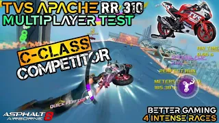 C-CLASS COMPETITOR?!🥶TVS APACHE RR 310 Intense Multiplayer Test | Asphalt 8 Update67