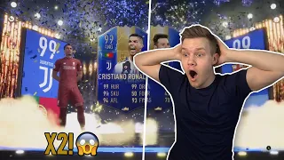 PACKER 99 RONALDO OG 99 MESSI I SAMME PAKKE! *2 GANGE!!!*