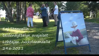 Kaj Stenvall Lohtajan Jukkolanmäellä 29.6.2021.