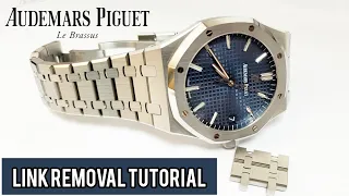 Audemars Piguet (AP) Royal Oak Bracelet Link Adjusting #solimbd