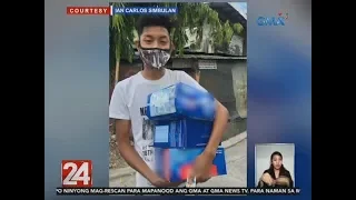 24 Oras: Apprehended driver receives gifts from netizens