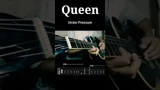 Simple Queen Under Pressure Guitar#shorts