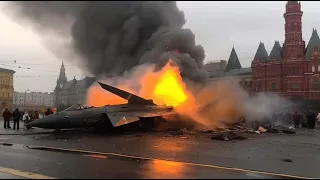 IT'S HAPPENED! Russia's Most Expensive Su-57 Fighter shot down by Ukrainian MIM-23 Hawk Missile