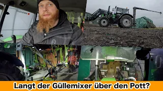 FarmVLOG#553 - Langt der Güllemixer über den Güllepott?