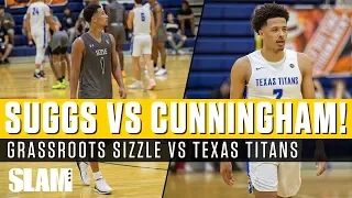 Jalen Suggs vs Cade Cunningham & Greg Brown!? Texas Titans & Grassroots Sizzle BATTLE! 😈