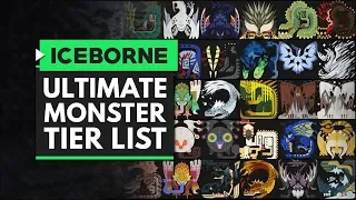 Monster Hunter World Iceborne | The Ultimate MONSTER Tier List - Ranking All Monsters